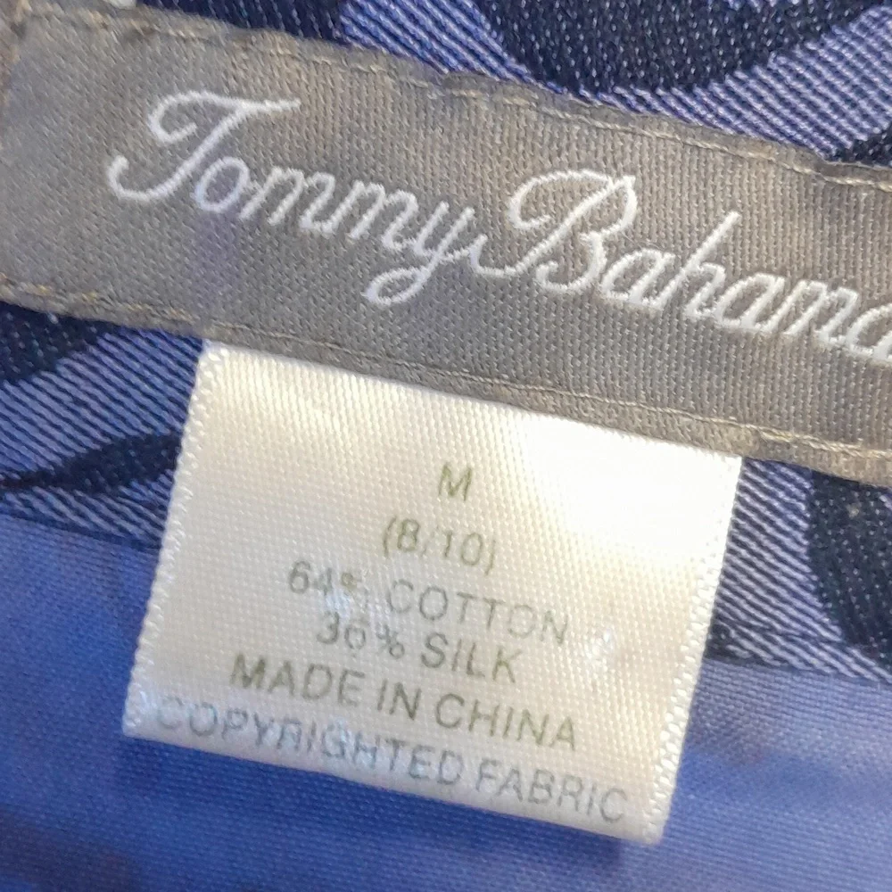 Tommy Bahama blue floral blazer/jacket and scarf set size 8/10 M - Picture 10 of 13